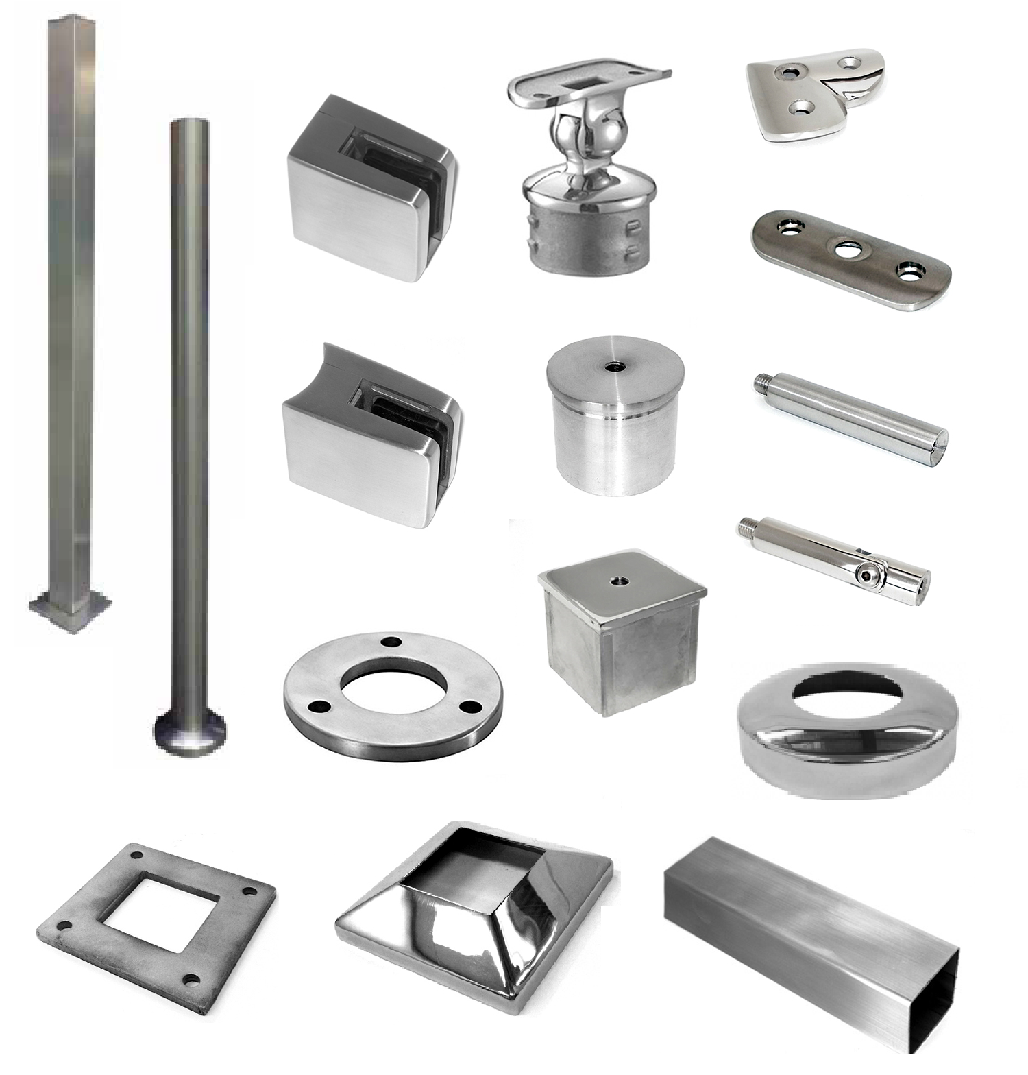  Balustrade 50mm Posts, D Clamps,Top Fittings & Accessories..